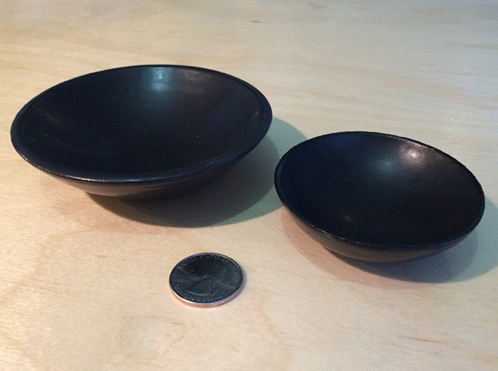 BlakOpal Pinch Bowl - 3 in. 3d printed Shown with matching 4&quot; dipping bowl