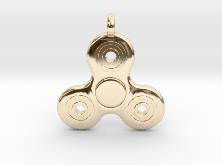 Fidget Spinner Pendant/Keychain 3d printed