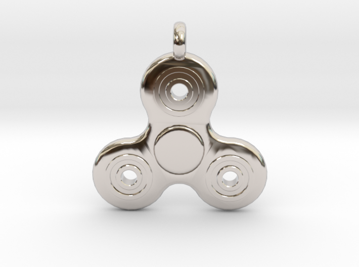 Fidget Spinner Pendant/Keychain 3d printed