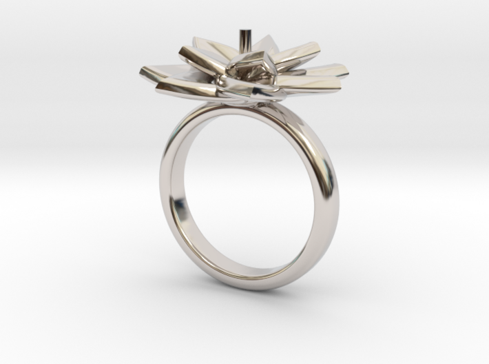 Ring Lily 3d printed