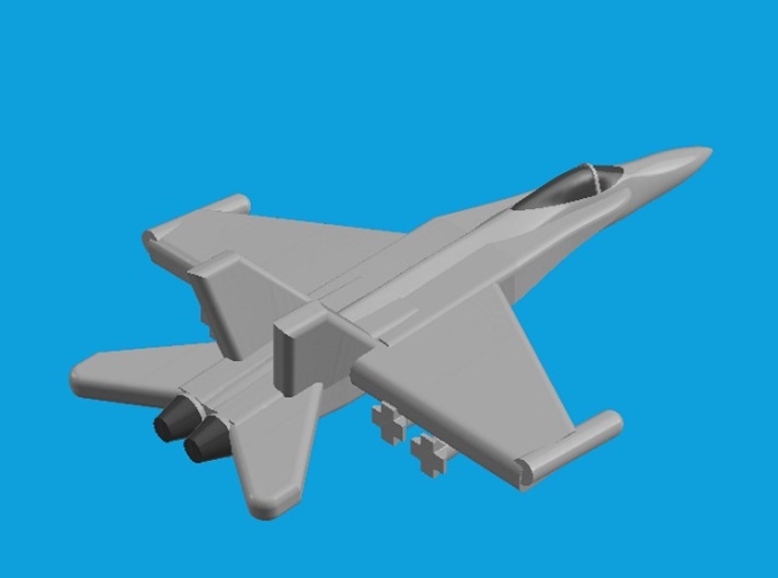 1/1800　Aircraft set for Nimitz class 3d printed F/A-18C Hornet. Computer software render.The actual model is not full color.