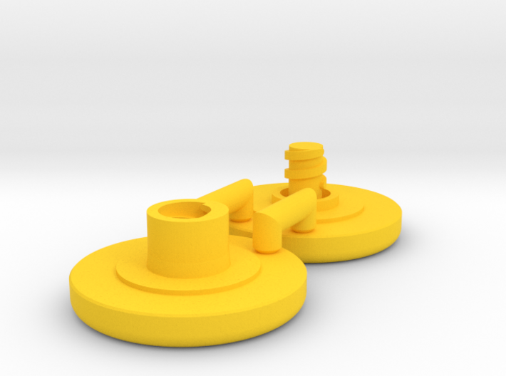 Dwemer spinner caps - Screw type, Standard 3d printed