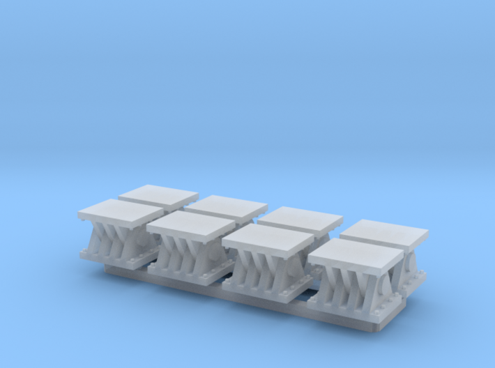 N Scale 8 Bridge Shoes #2 3d printed