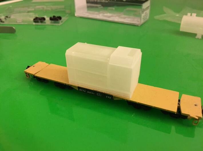 Flatcar Load - Oil Drawworks - Nscale 3d printed Photo by Joe Fehr