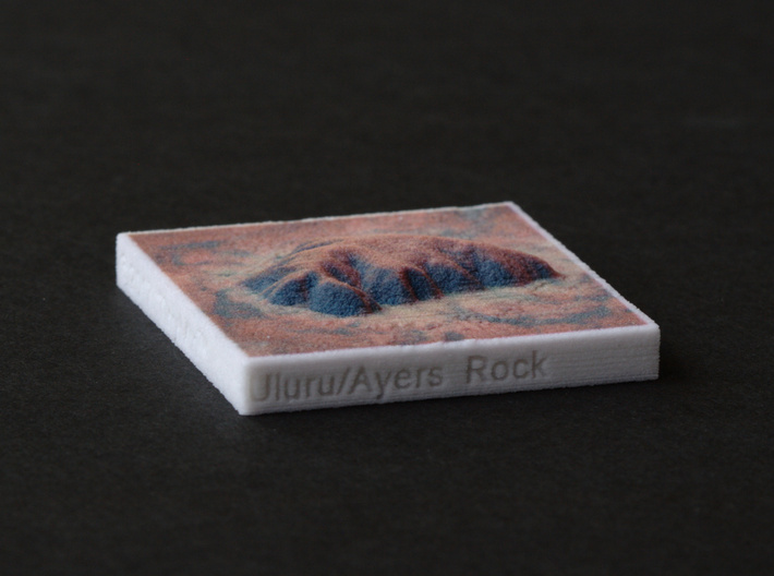 Uluru/Ayers Rock, Australia, 1:100000 Explorer 3d printed 