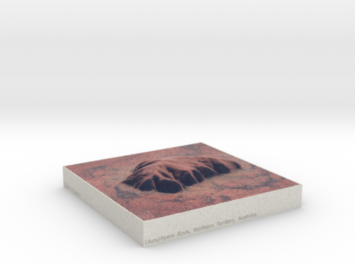 Uluru/Ayers Rock, Australia, 1:25000 Explorer 3d printed 