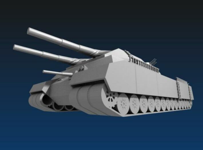 P.1000 Ratte LandKreuzer cutted 3d printed Earlier model, the AT gun barrels removed, and the railings are filled, to be possible to print.