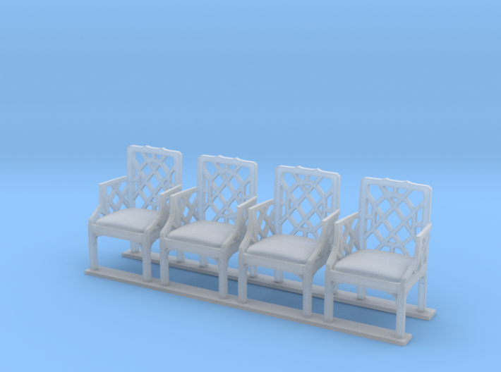 Armchair 01. O Scale (1:43) 3d printed 