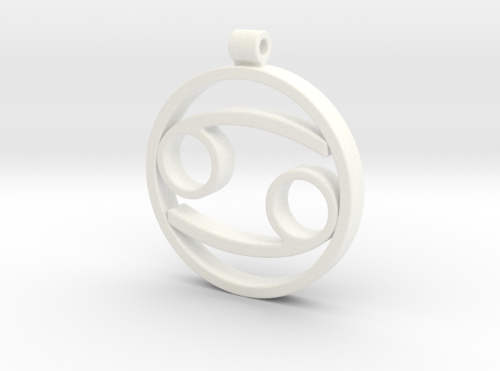 Cancer Zodiac Sign Pendant 3d printed