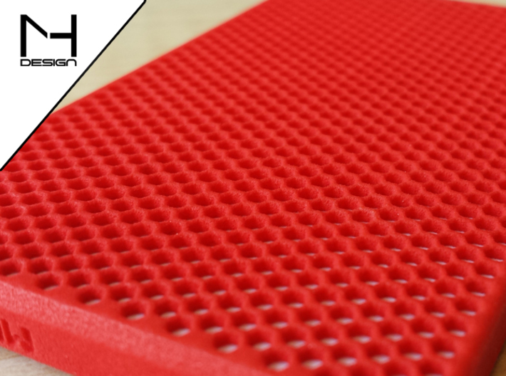 Business card case  3d printed Coral Red Strong & Flexible