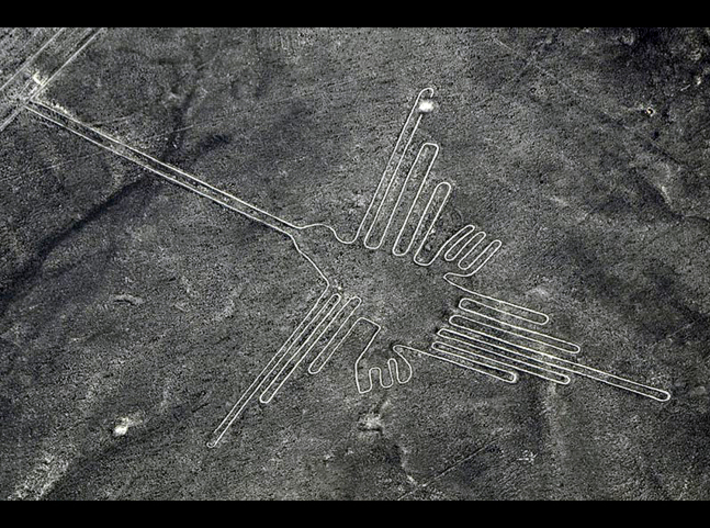 Nazca: The  Humming Bird 3d printed The original Nasca Humming Bird (1300x bigger)