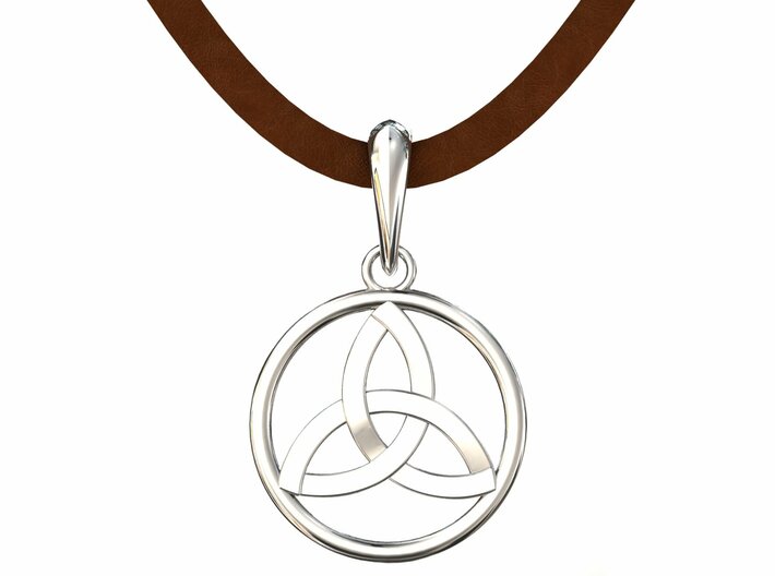 Pendant Amulet Triquetra Celtic Trinity Knot 3d printed 