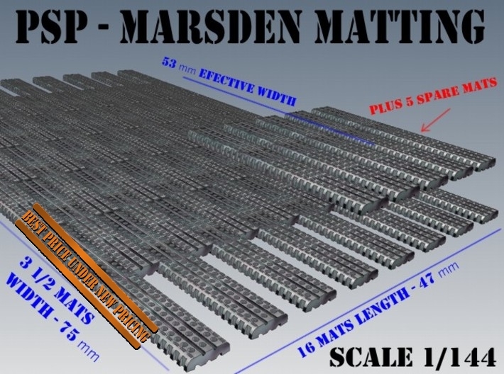 1-144 Marsden Matting Section 3d printed