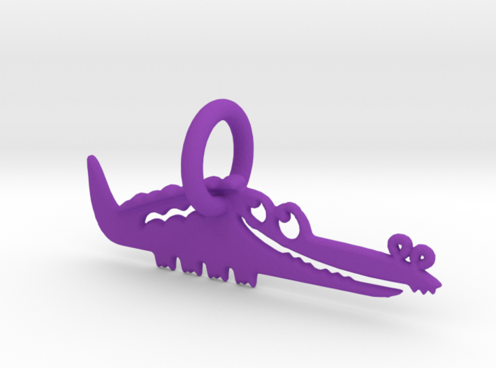 Purple Gator 3d printed Purple Alligator for strength