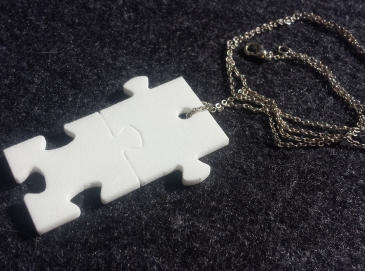 Puzzled! Pieces Charm (Small) 3d printed Puzzled! Chain not included