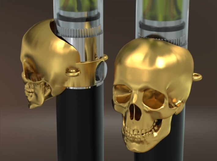Crâne à la cigarette électronique 3d printed 