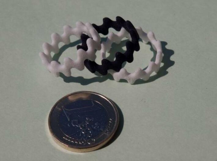 Artistic Wave Ring 3d printed Artistic Wave Ring in Strong and Flexible 03