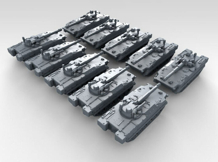 1/700 Russian BMP-3M Dragun 57 IFV x10 3d printed 3d render showing product detail