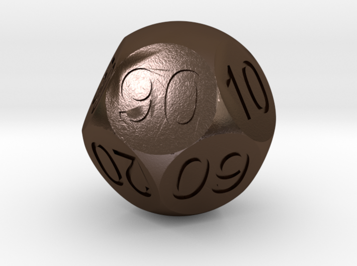 D Percent Sphere Dice 3d printed 