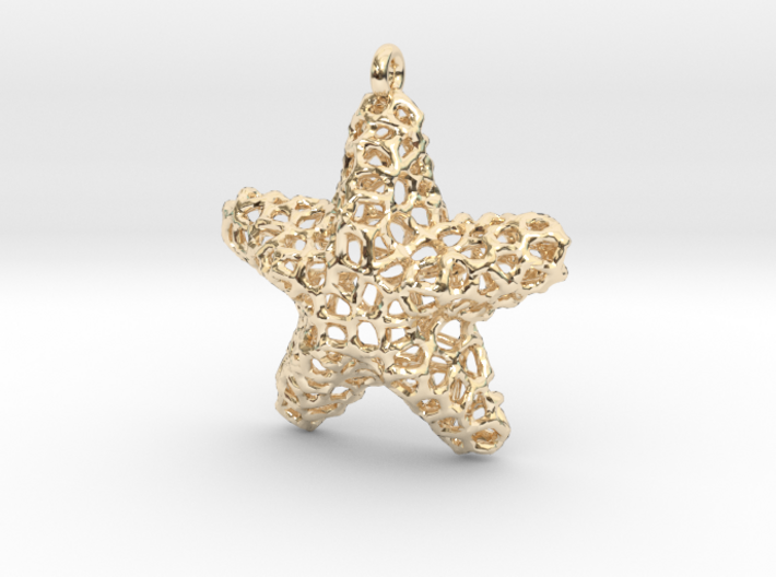 Starfish Pendant (Earrings) 3d printed