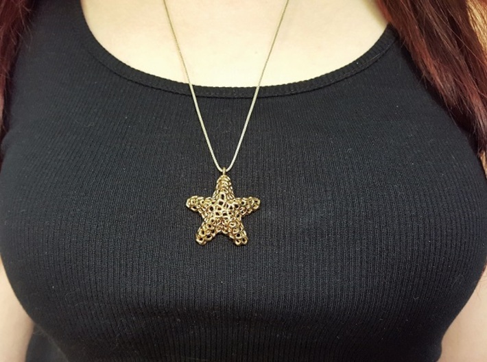 Starfish Pendant (Earrings) 3d printed