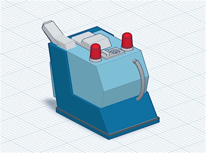 Docking Bay: Power Box, 1:43 3d printed Approximate colour scheme