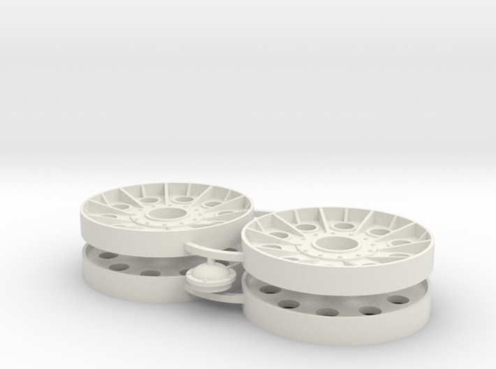 Two 1/16 Early T34 Steel Wheels 3d printed