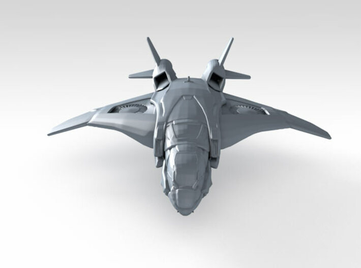 1/600 Scale S.H.I.E.L.D. Quinjet (In-Flight) x6 3d printed 3d render showing product detail