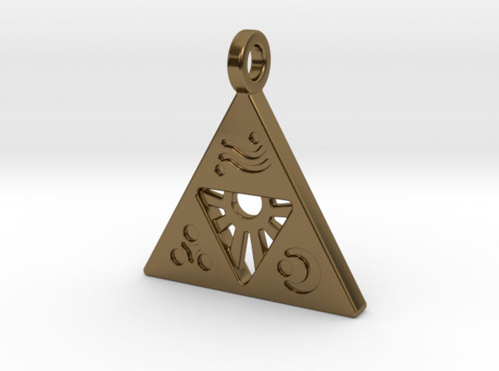 Zelda-Triforce Pendant 3d printed 