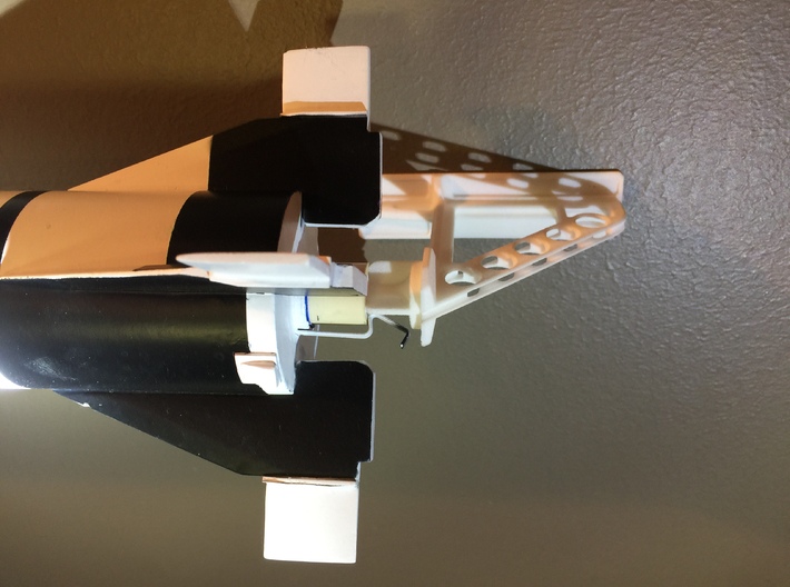 C Size Model Rocket Wall Stand 3d printed