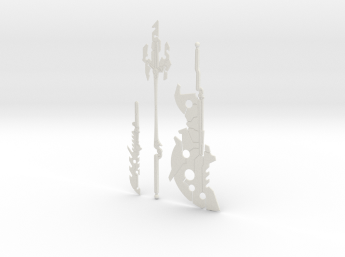 BotW Guardian++ Weapons Set 3d printed