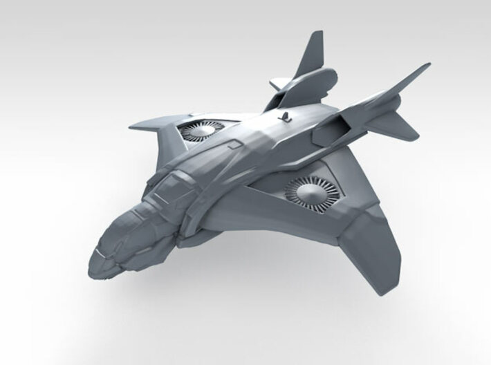 1/700 Scale S.H.I.E.L.D. Quinjet (In-Flight) x10 3d printed 3d render showing product detail