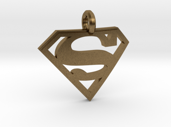 Superman Keychain 3d printed