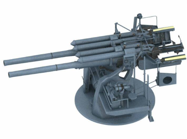 1/96 IJN 12.7 cm/40 (5") Type 89 Naval Gun 3d printed 