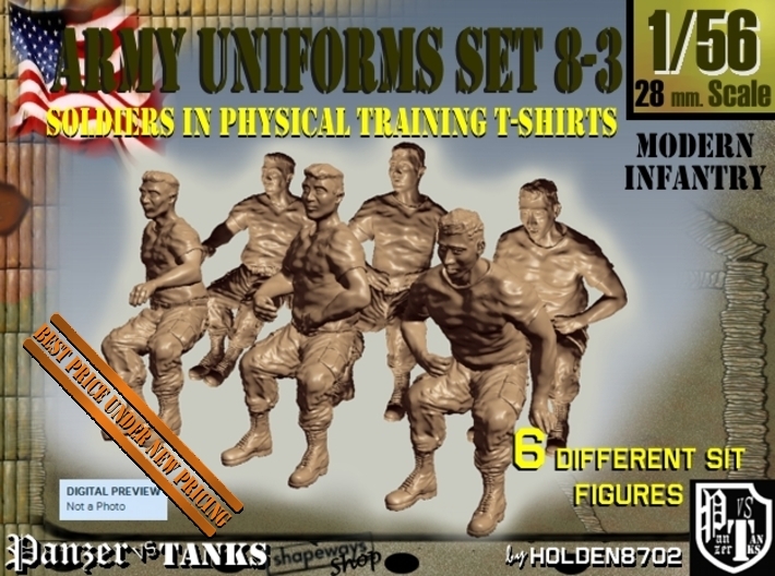 1-56 US Army Ph Tr SET 8-3 3d printed 