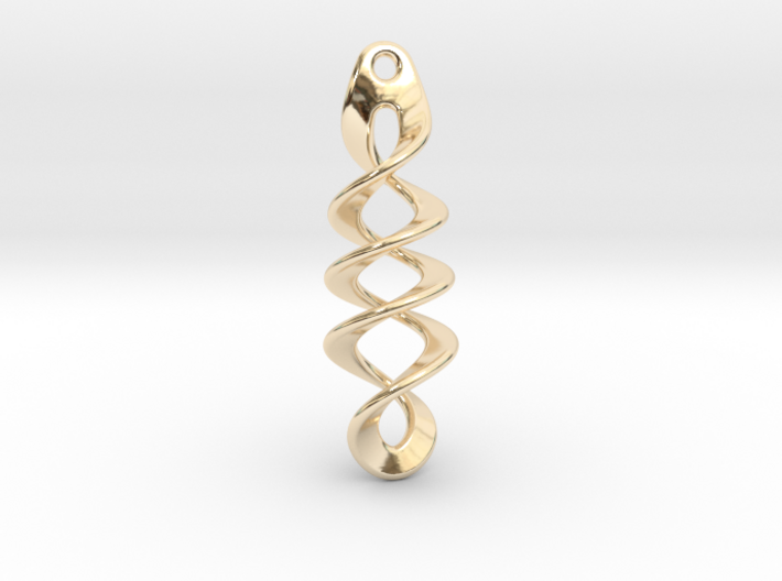 New Twisted Earring 3d printed
