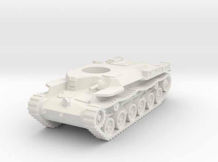Japanese WWII Chi-ha tank Hull 1:100 15mm 3d printed