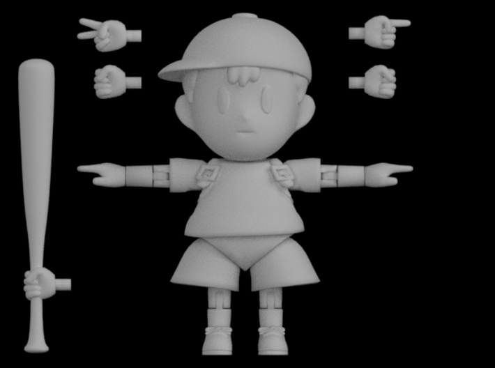 Ness Super Poseable Action Figure Kit Ver. 2 3d printed