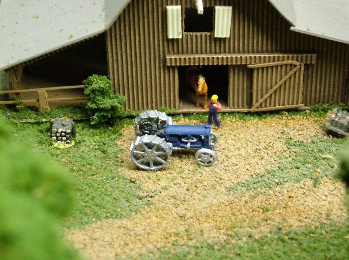 Tractor Fordson 3d printed Photo and painted by Walter Smith