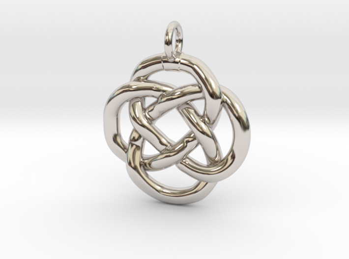 Knot pendant 3d printed