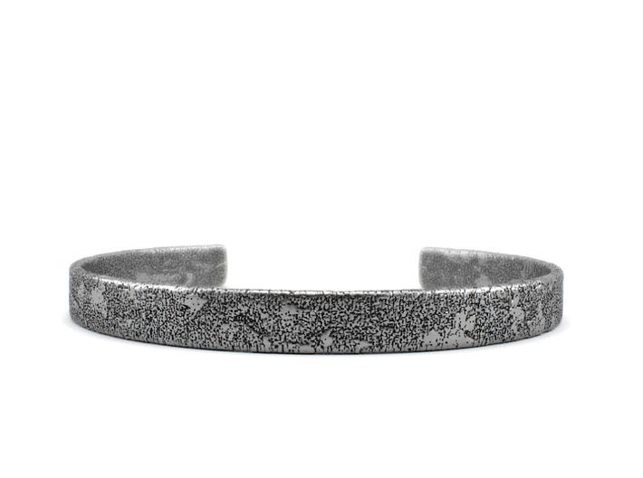 Corrosion - Size 7.50 Sterling Silver Bangle 3d printed Aged silver option. Available here: https://shop.pj3dartist.com/products/corrosion-bracelet