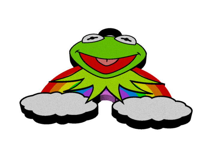 Kermit Rainbow Pendant 3d printed 