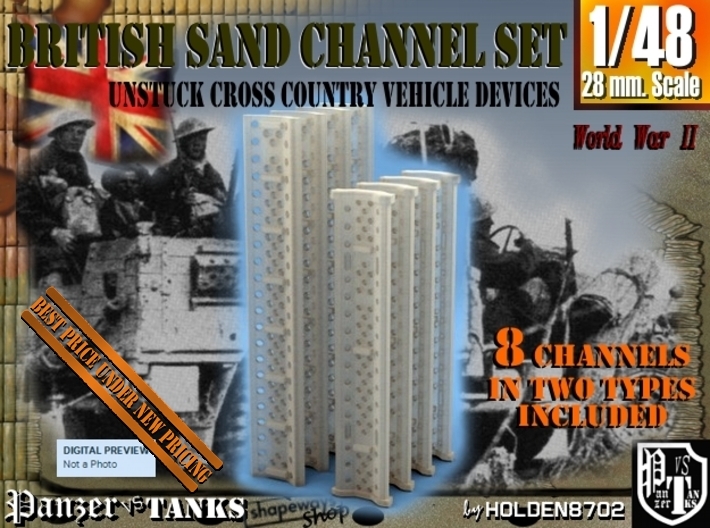 1-48 British Sand Channel Set 3d printed