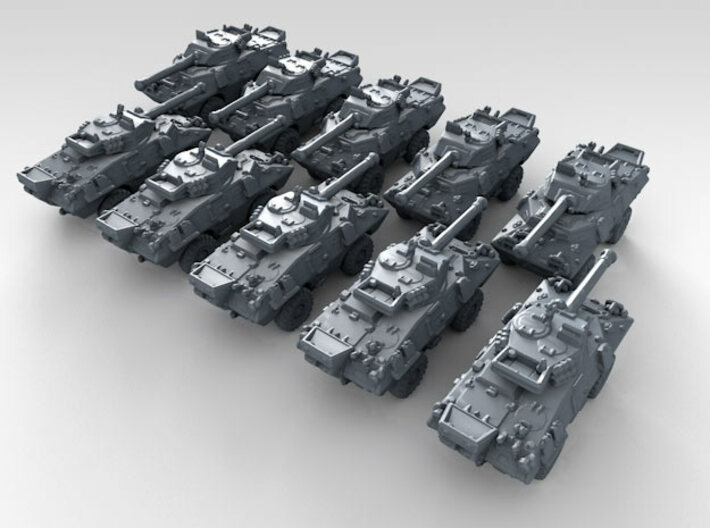 1/600 US LAV-150 90 Tank Destroyer x10 3d printed 3d render showing product detail
