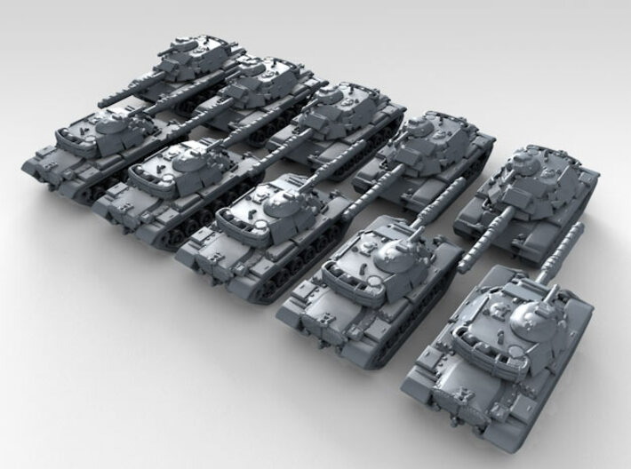 1/600 US M60A3 Main Battle Tank x10 3d printed 3d render showing product detail