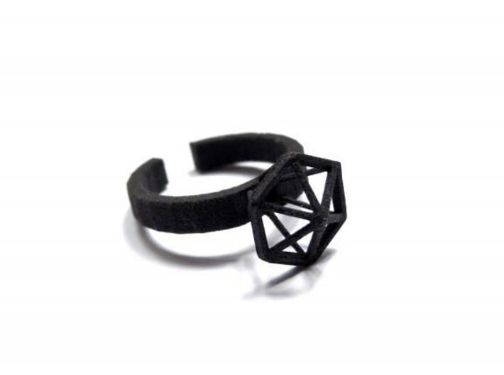 Stereodiamond Ring 3d printed 1