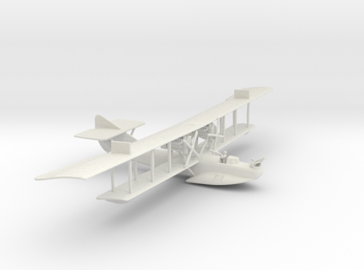 Curtiss H.12 "Large America" (various scales) 3d printed 1:144 Curtiss H.12 in WSF