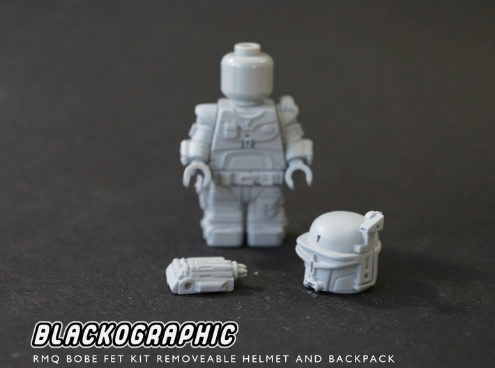RMQ Proto Bobe Fet Kit 3d printed Removable Helmet and Backpack