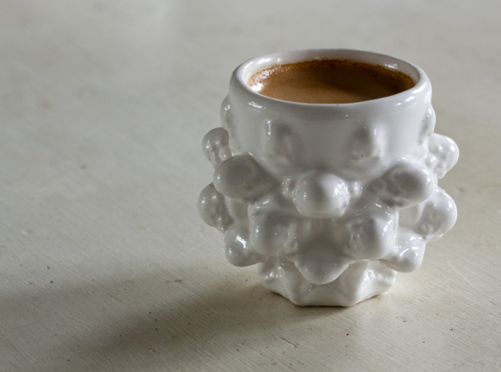 Mandelbulb Espresso Cup - Hardcore version 3d printed