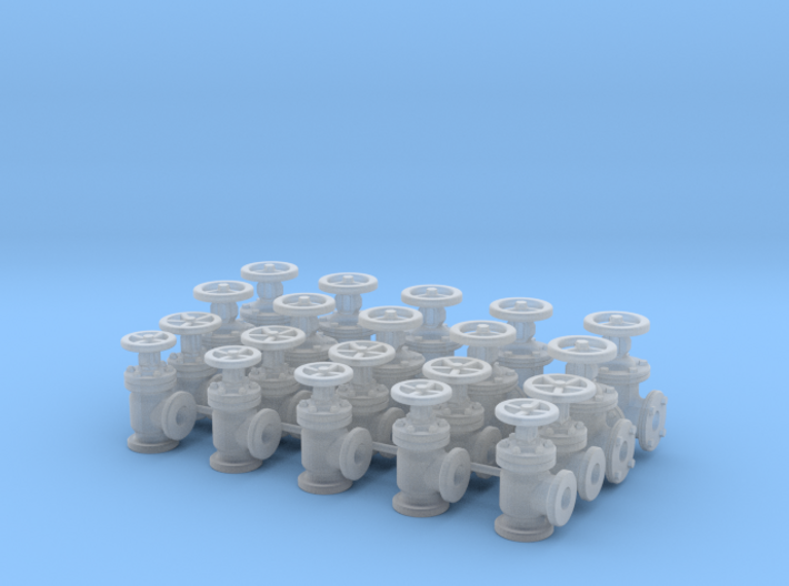 20 Valves (various designs) For 1.6mm (1/16") Rod 3d printed 